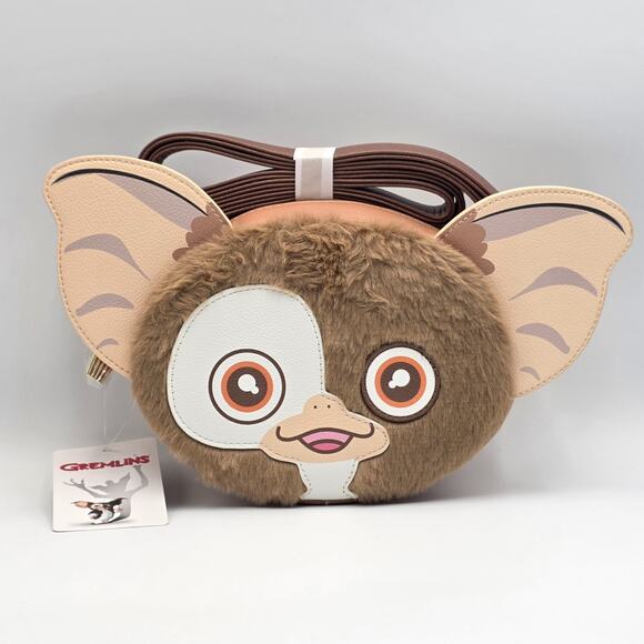 Loungefly Handbags - Gremlins Gizmo Fuzzy Figural Crossbody Bag New